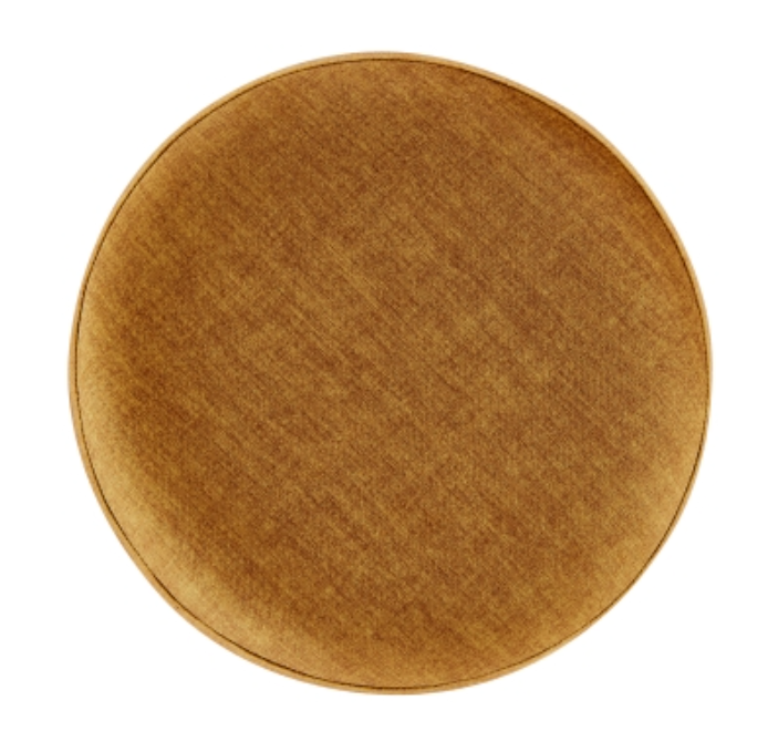 Ophelia Velvet Round Ottoman