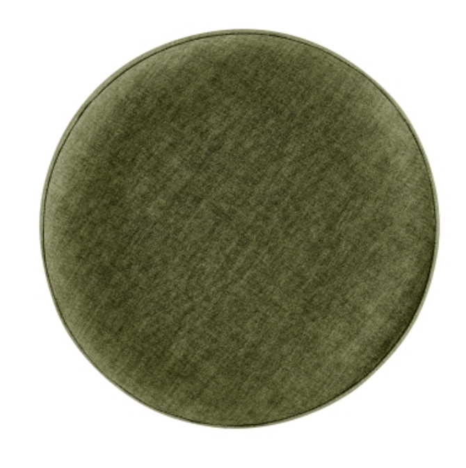 Ophelia Velvet Round Ottoman