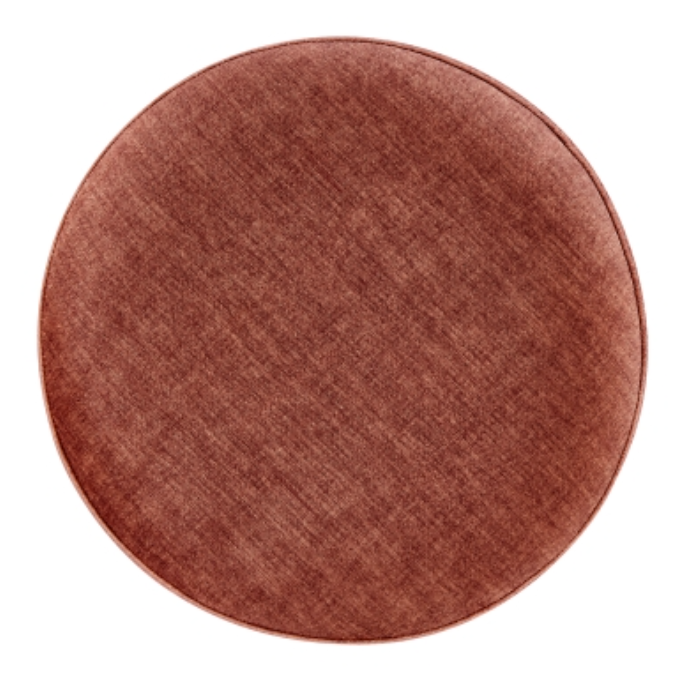 Ophelia Velvet Round Ottoman