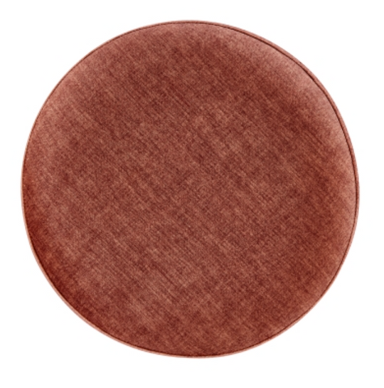 Ophelia Velvet Round Ottoman