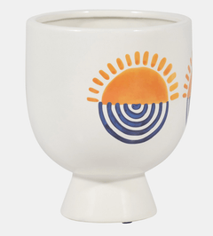 7"h Sunrise Eyes Flower Vase - What&