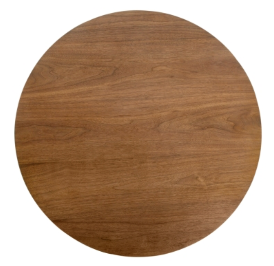 Londyn KD Round Coffee Table, Rustic Walnut
