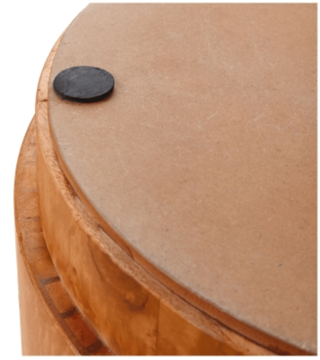 Arsenio Burl Wood Round Side/End Table - Whats New Furniture - Portland, Oregon