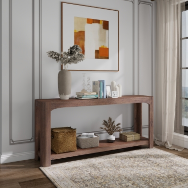 Trevin KD 66" Console Table w/ Shelf