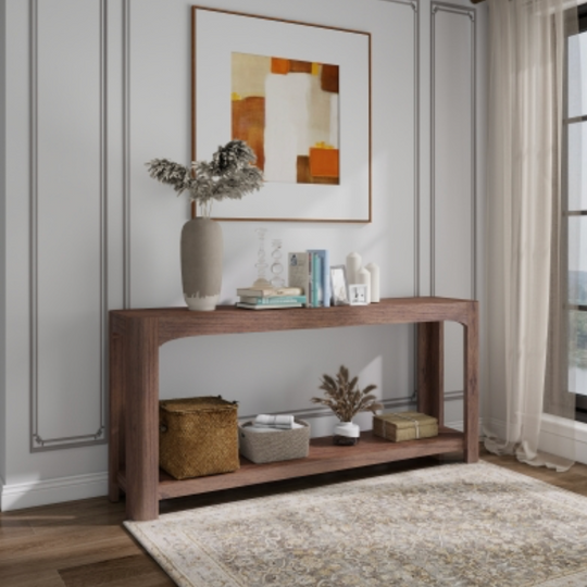 Trevin KD 66" Console Table w/ Shelf