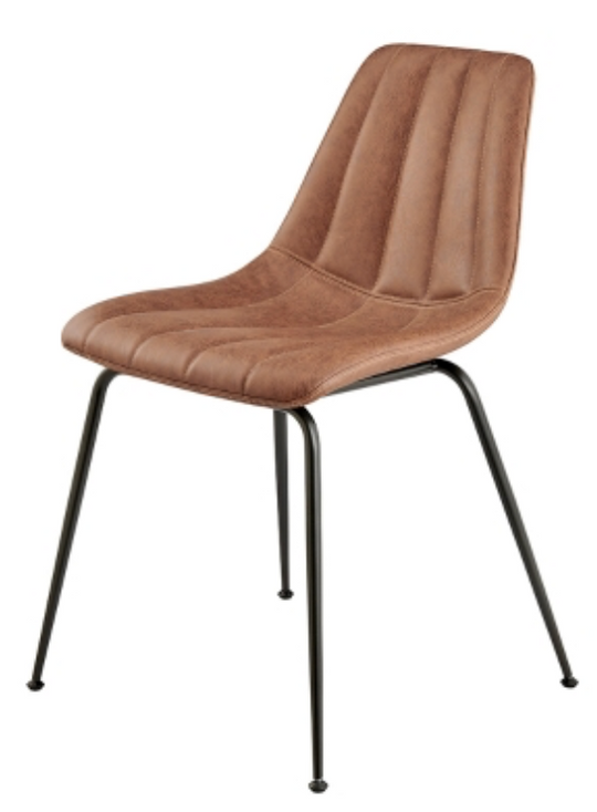 Robert KD Faux Leather Dining Side Chair