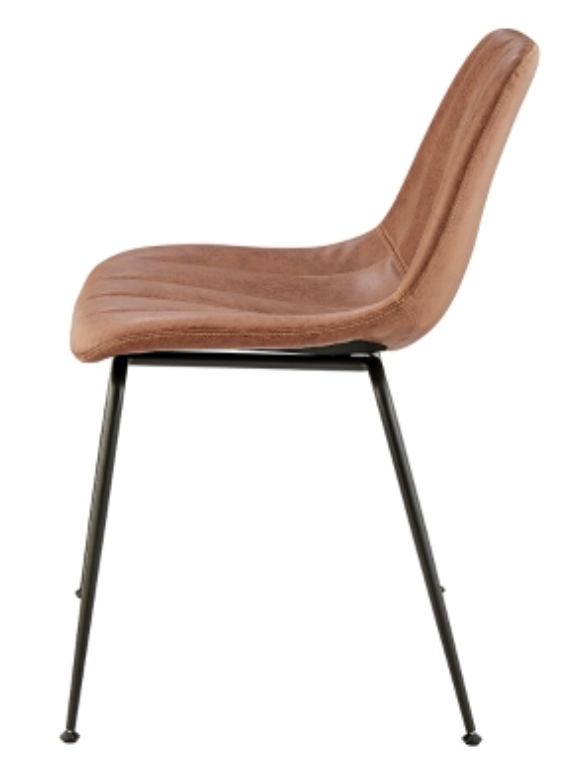 Robert KD Faux Leather Dining Side Chair