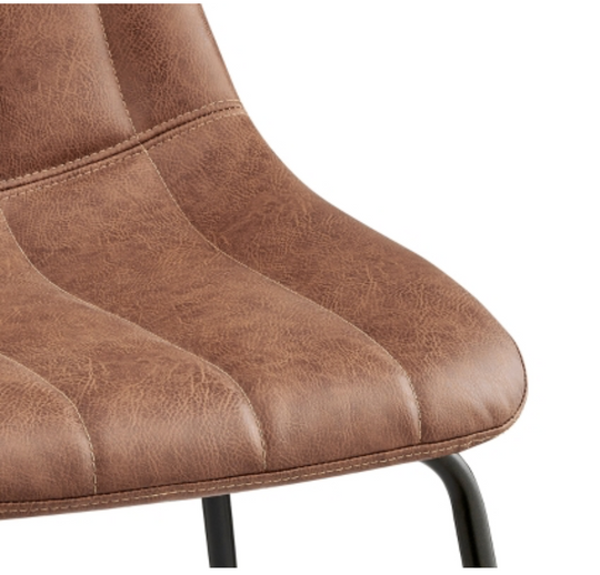 Robert KD Faux Leather Dining Side Chair