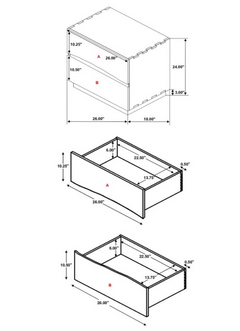 Winslow 2-Drawer Nightstand