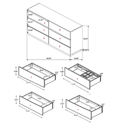 Winslow 6-Drawer Dresser