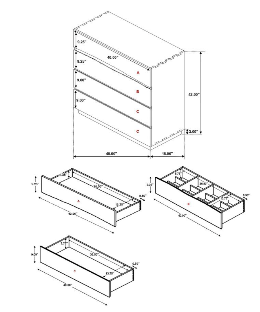Winslow 4-Drawer Bedroom Chest