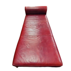 Sleek Contemporary Leather Chaise Lounge - Whats New Furniture - Portland, Oregon