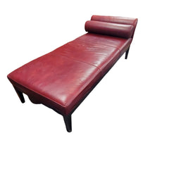 Sleek Contemporary Leather Chaise Lounge - Whats New Furniture - Portland, Oregon
