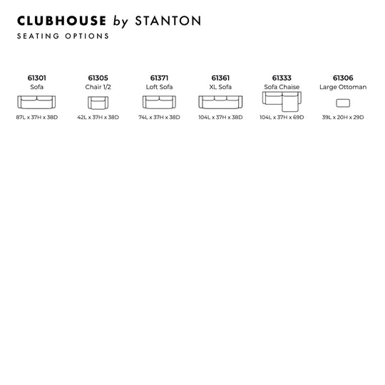 Clubhouse Custom Sofa