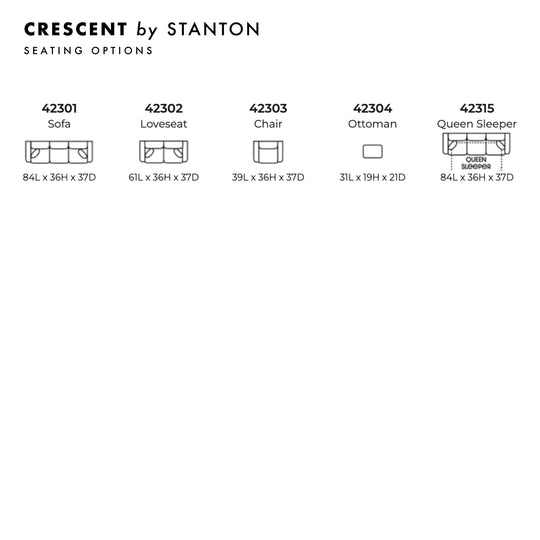 Crescent Custom Sofa