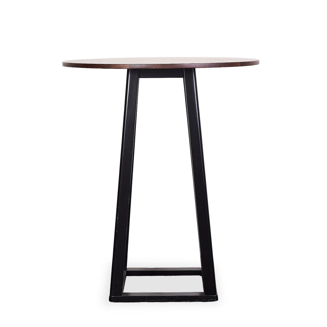 Walnut and Steel Pub Table