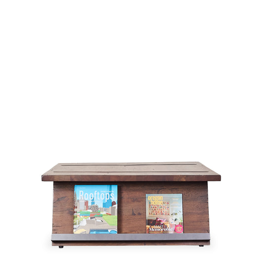 Ventura Walnut Coffee Table w/Media Rack