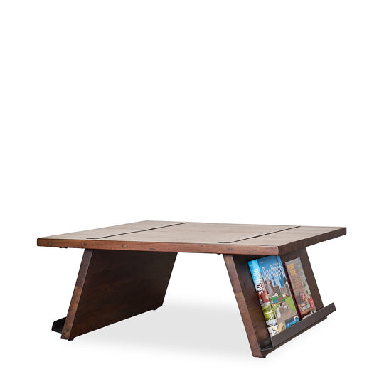 Ventura Walnut Coffee Table w/Media Rack