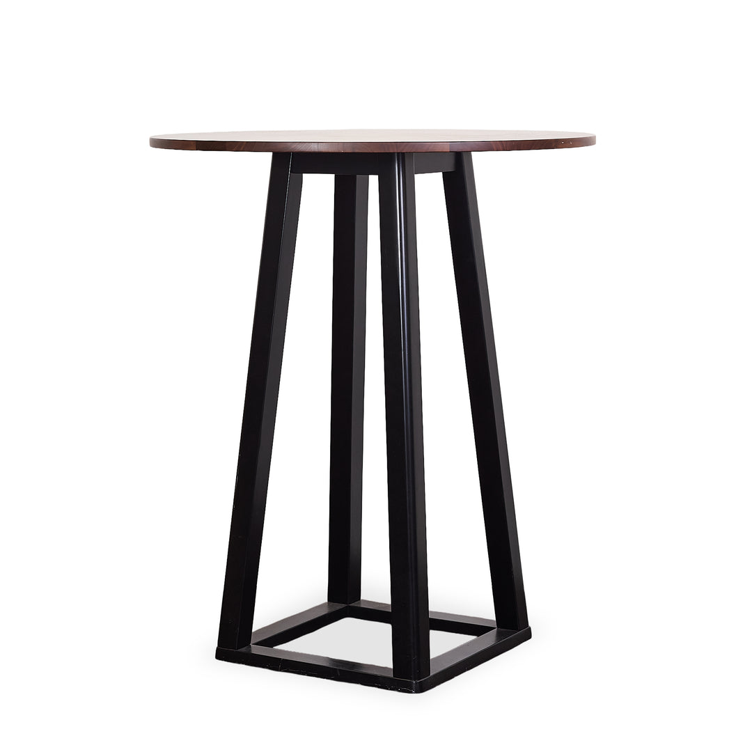 Walnut and Steel Pub Table