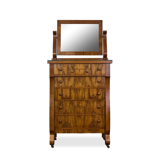 Antique Highboy w/Mirror