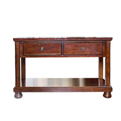 Traditional Media Console with fold down drawers - Whats New Furniture - Portland, Oregon