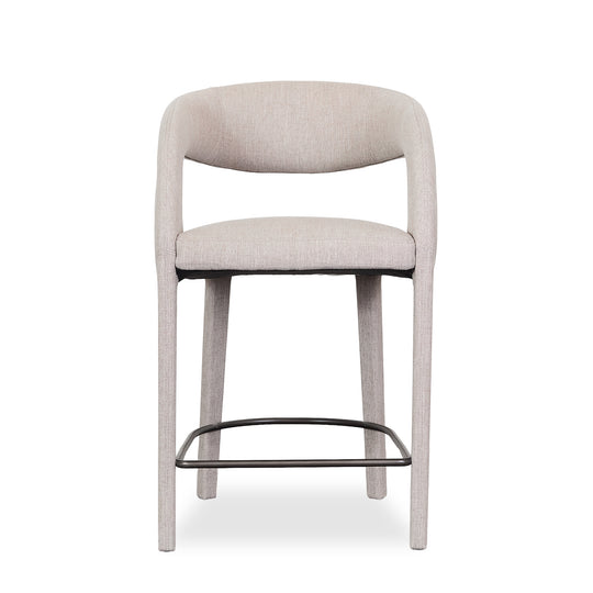 U-Shaped Upholstered Stool