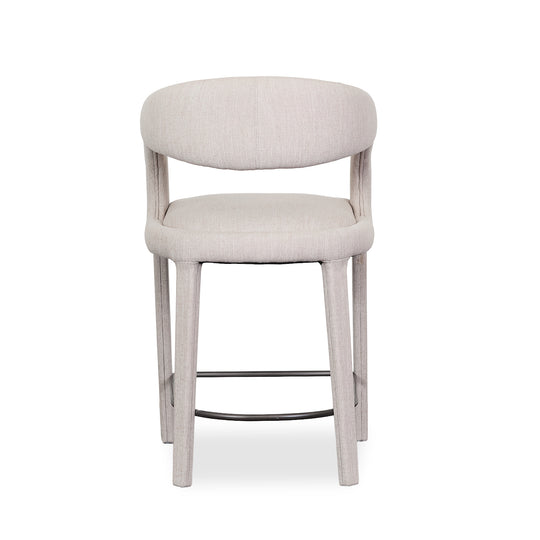 U-Shaped Upholstered Stool