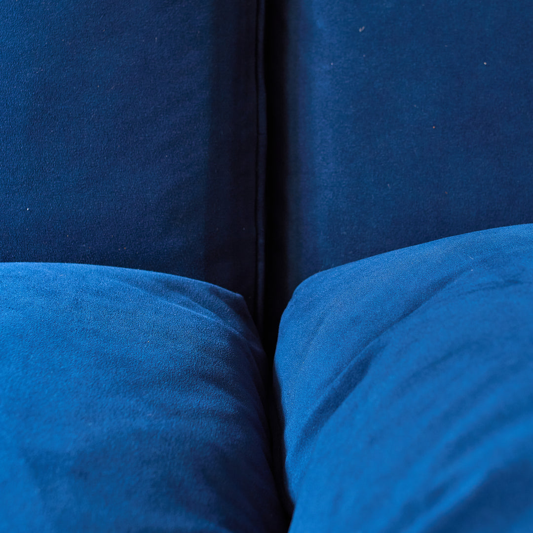 Velvet Sectional with Chaise