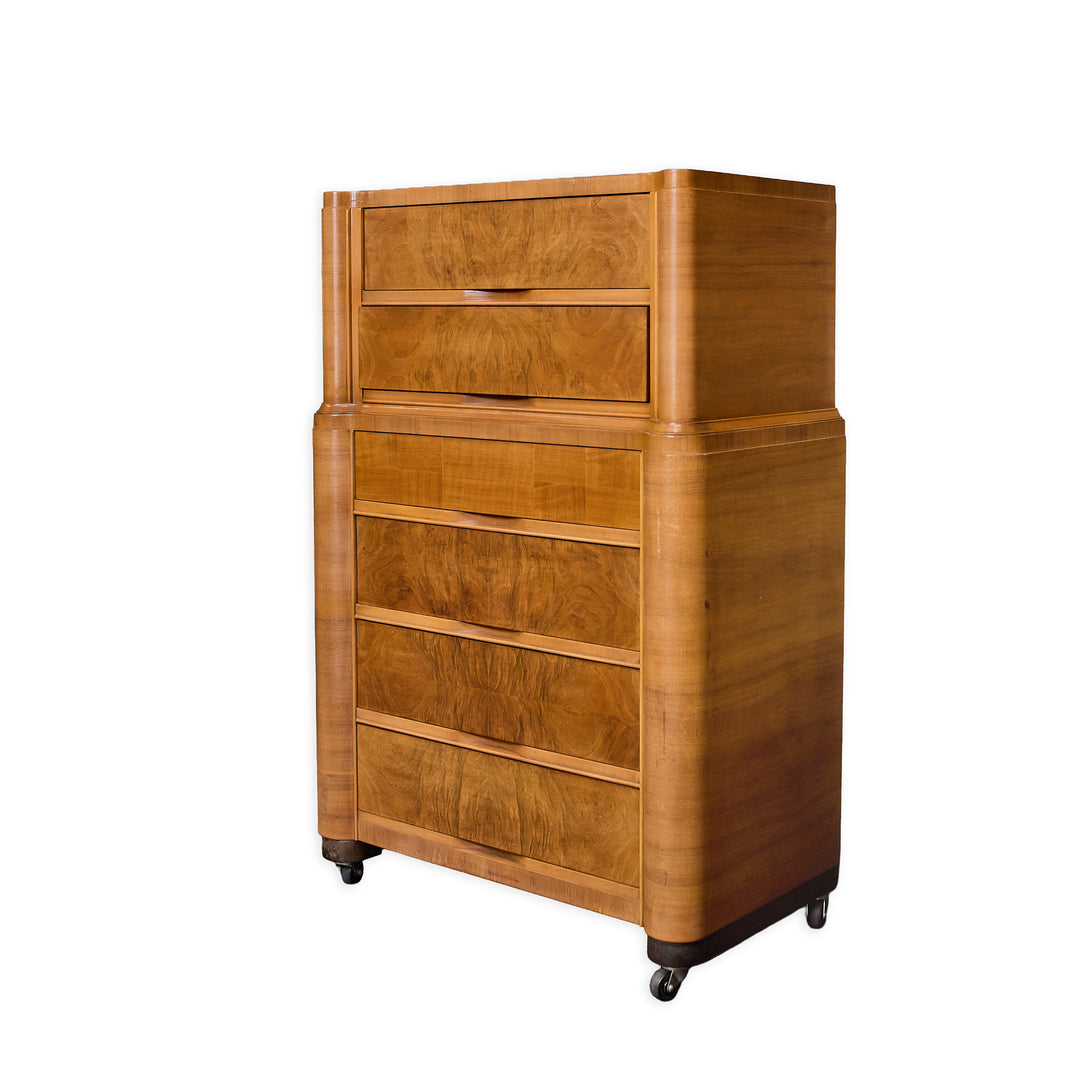 Vintage Art Deco Dresser and NIghtstand