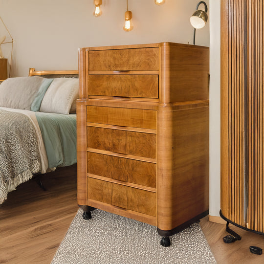 Vintage Art Deco Dresser and NIghtstand