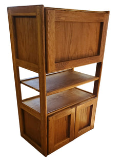 Vintage Oak Media Cabinet - Whats New Furniture - Portland, Oregon