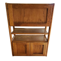 Vintage Oak Media Cabinet - Whats New Furniture - Portland, Oregon