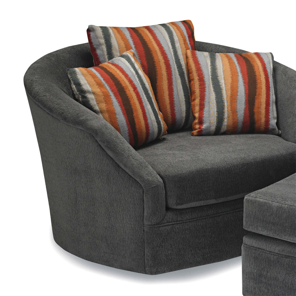Whirl Custom Swivel Chair & Ottoman