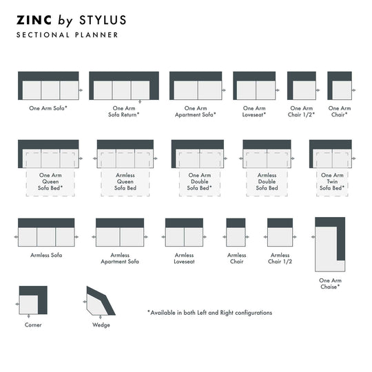 Zinc Custom Sofa / Sectional