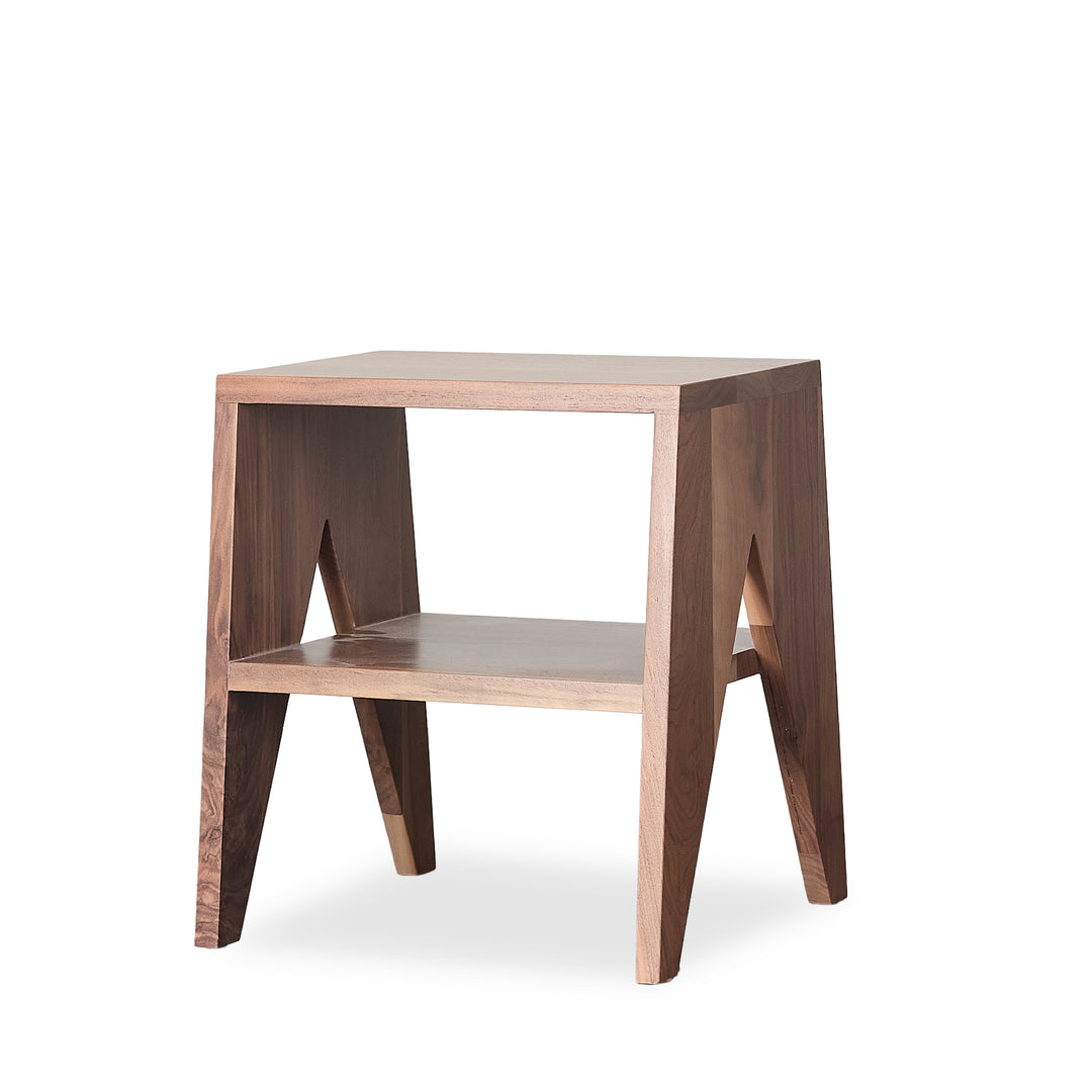 A - Shaped Footstool detail view - Whats New Furniture - Portland, Oregon