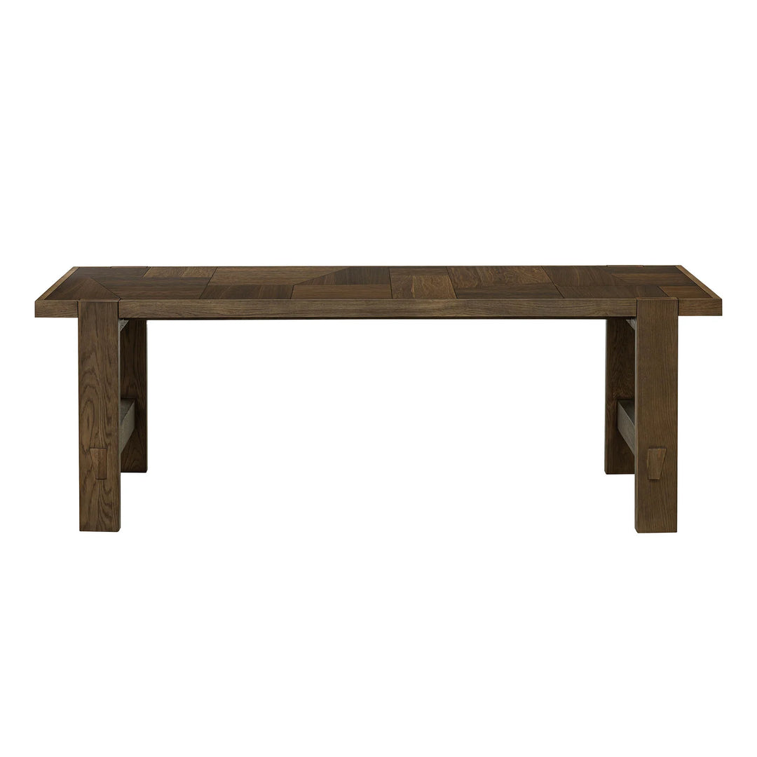 Abstract Dining Table in Smokey Chestnut - checkerboard oak dining table by LH Imports - Whats New Furniture Portland OR