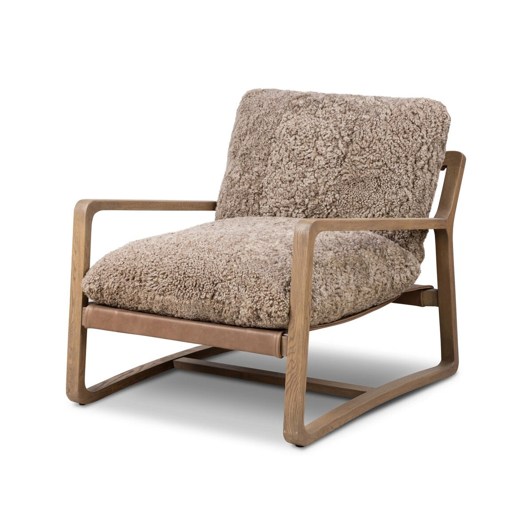 Ace Chair Taupe Shearling