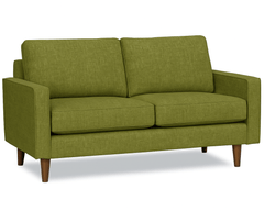 Adel Apartment Sofa in Aston Cedar-Green side angle - apartment sofa by Stylus - Whats New Furniture Portland OR