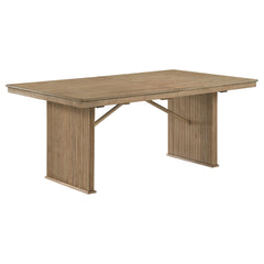 Adina 89-inch Extension Dining Table Distressed Light Brown - What&