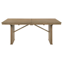 Adina 89-inch Extension Dining Table Distressed Light Brown - What&