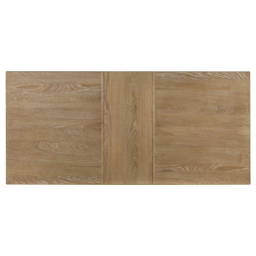 Adina 89-inch Extension Dining Table Distressed Light Brown - What&