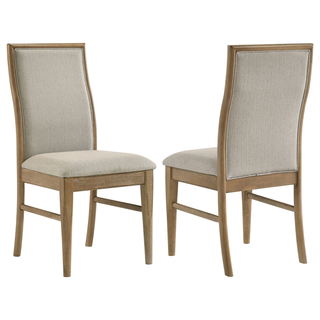 Adina Upholstered Dining Side Chair Barley (Set of 2) - What&