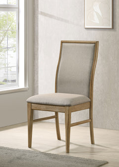 Adina Upholstered Dining Side Chair Barley (Set of 2) - What&