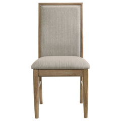 Adina Upholstered Dining Side Chair Barley (Set of 2) - What&