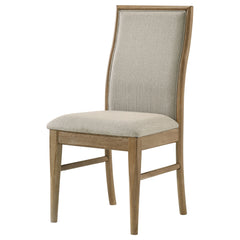 Adina Upholstered Dining Side Chair Barley (Set of 2) - What&