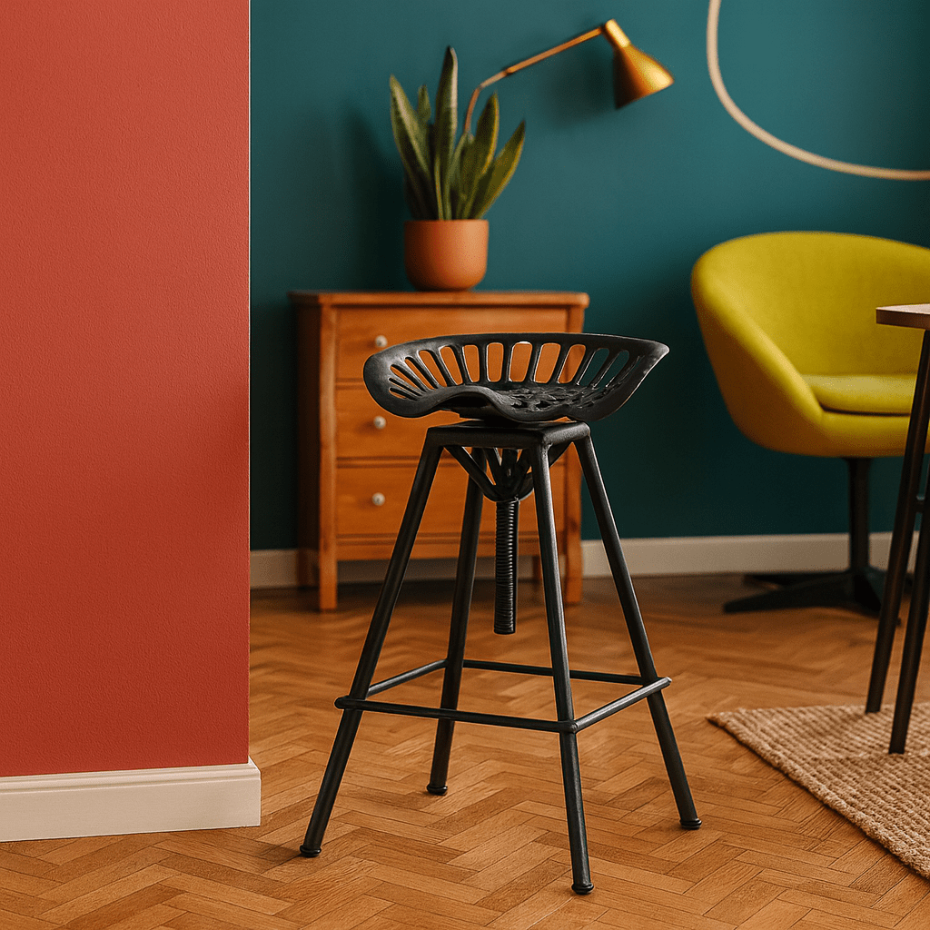 Adjustable Metal Stools (3) detail view 3 - What&