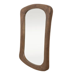Mango Wood Framed Wall Mirror, Walnut Finish - Whats New Furniture Portland OR (2)
