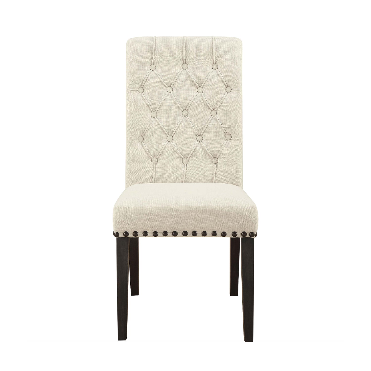 Alana Dining Chair in Cream - tufted dining chair by Coaster - Whats New Furniture Portland OR