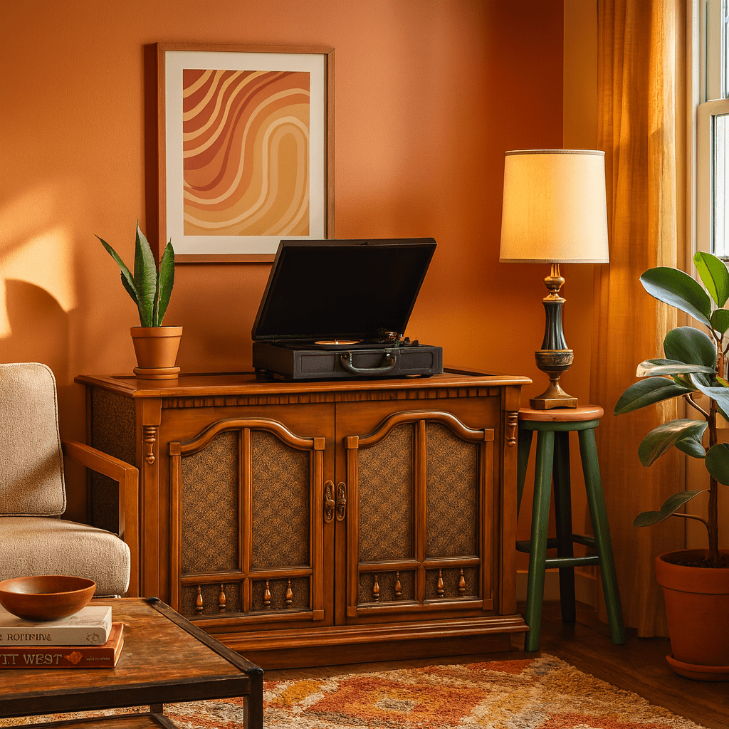 Album Console detail view 3 - Whats New Furniture - Portland, Oregon
