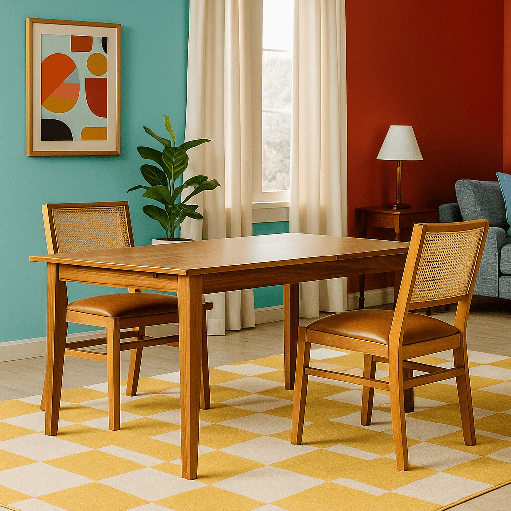 Alden Dining Table w/Extension detail view 5 - Whats New Furniture - Portland, Oregon